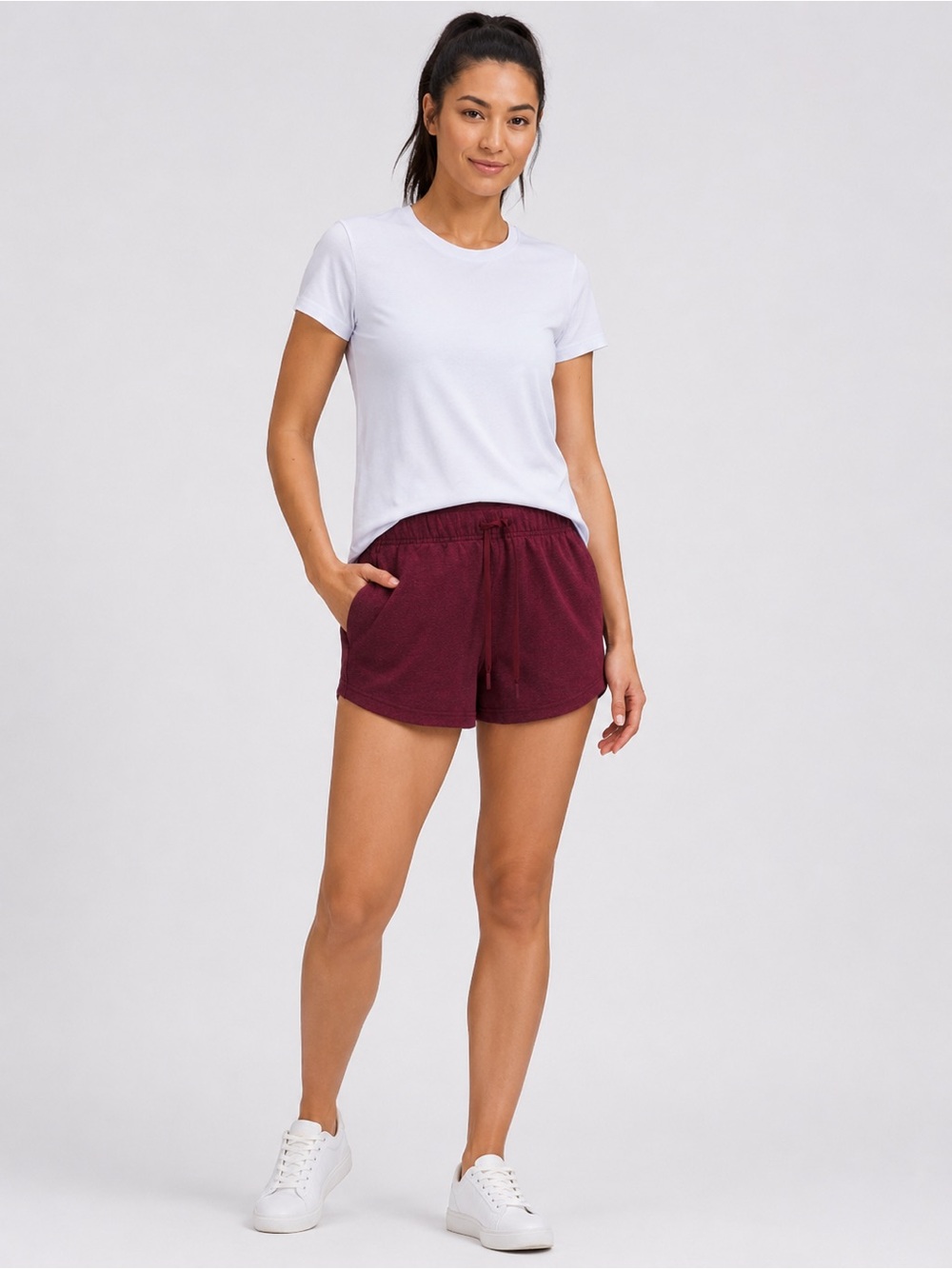 Lululemon Inner Glow High-Rise Short 3" Heathered Red Merlot